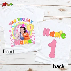 1st Birthday Outfit Birthday Girl  partyT Shirt 1st Shirt for Kids Custom Name T-Shirt Toddler Baby Gift 2nd Birthday Shirt 3rd