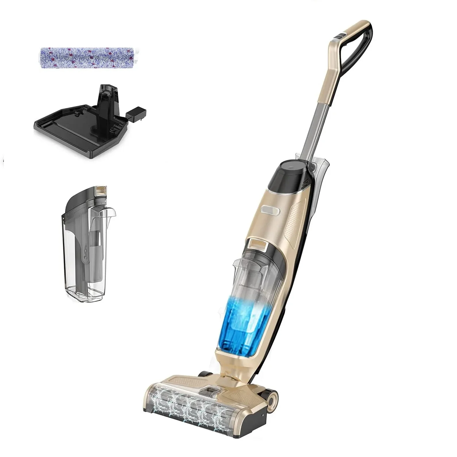 آلات تنظيف السجاد، مكنسة كهربائية جافة ذاتية الغسيل وعصا مستقيمة رطبة، مكنسة كهربائية لاسلكية للتطهير باليد