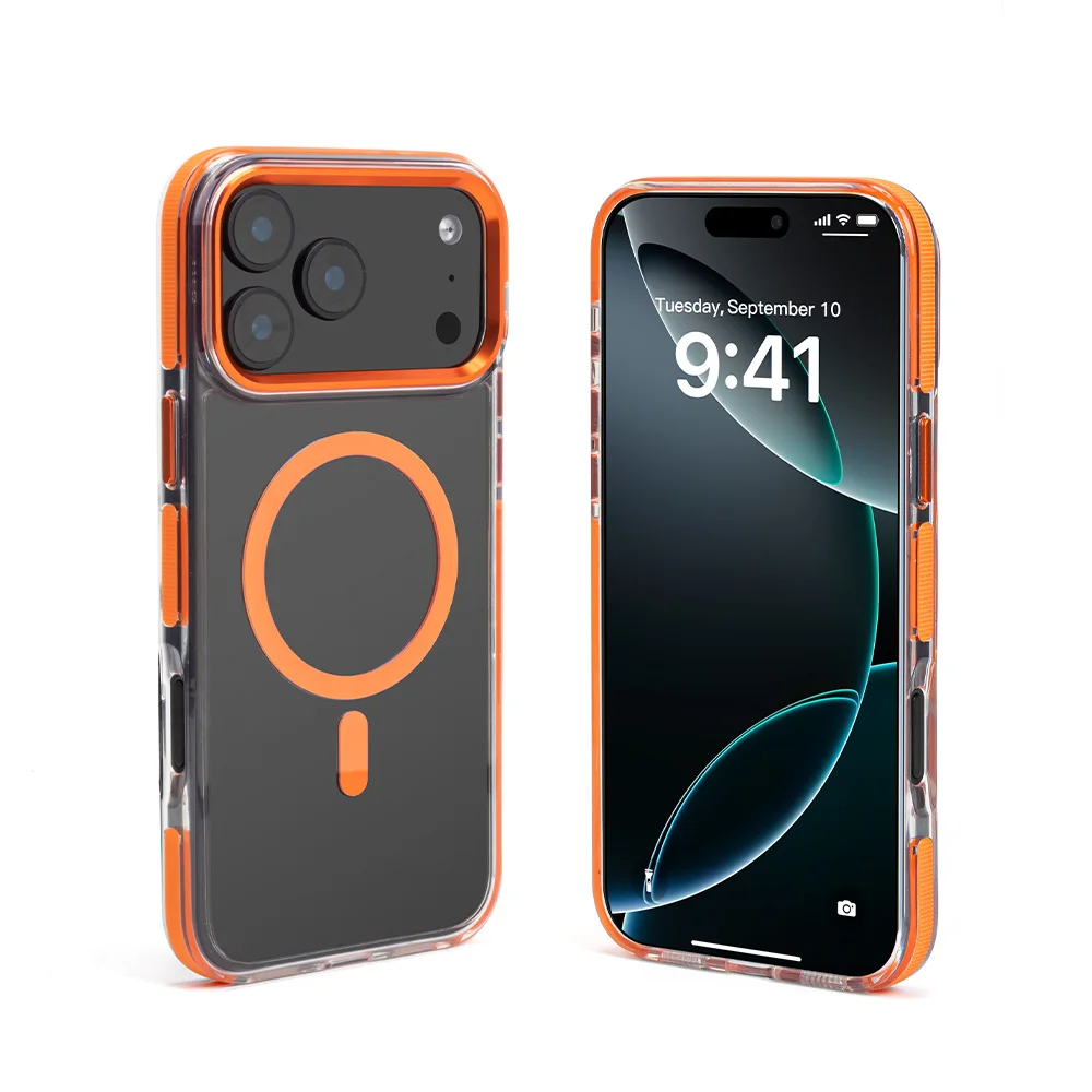 

Магнитный прозрачный чехол для iPhone 17/17 Pro/17 Pro Max/17 Air, совместимый с защитным чехлом для телефона MagSafe