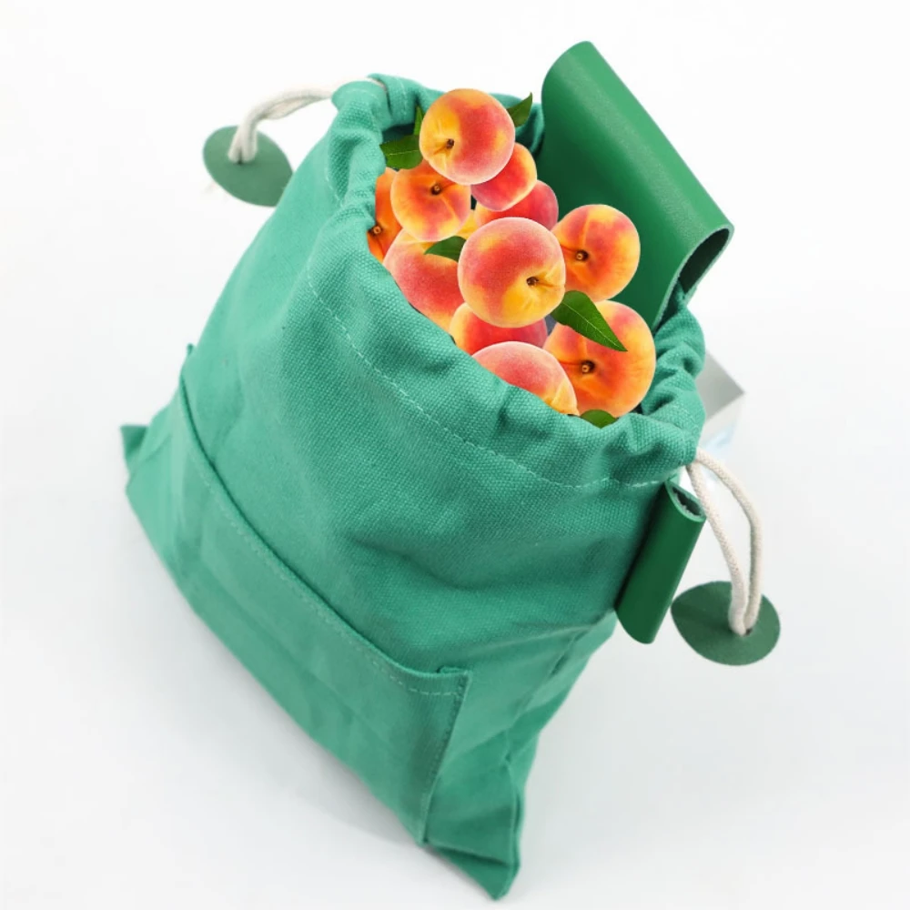 Fruit Picking Bag Adjustable Harvest Garden Apron Small Storage Pouch for Collecting Apple Pear Peach Mango Kiwi Lemon Cherry