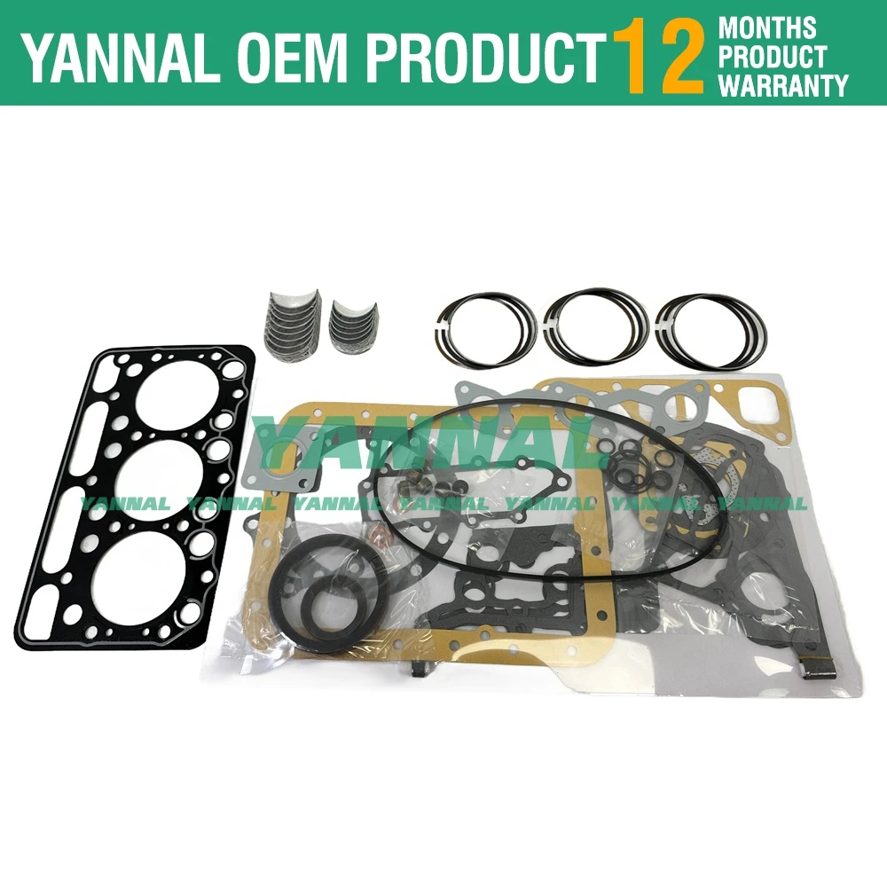 STD D1403 Overhaul Rebuild Kit For Kubota Engine L2500 L2500DT L2600 Tractor