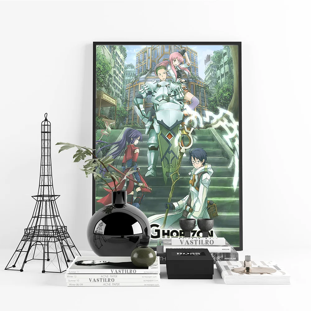 Log Horizon Anime Art Print Poster Cartoon Role Wall Picture Manga Canvas Painting Otaku Room Home Decor