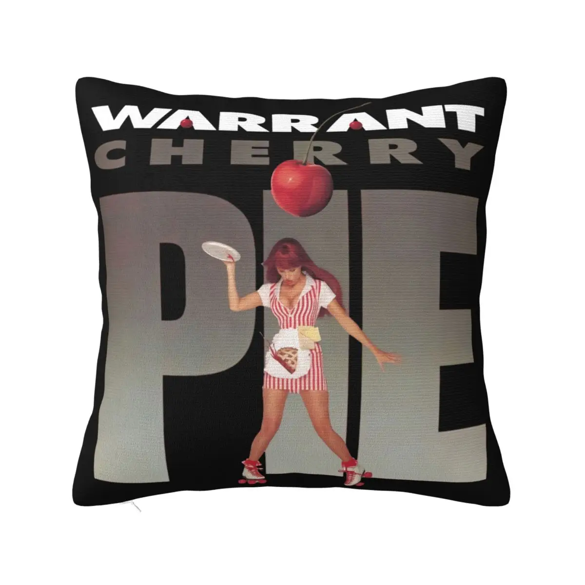 Warrant Cherry Pie Album Cover Art Waitress Mens Rock Band Tour Merchba Pillow Case