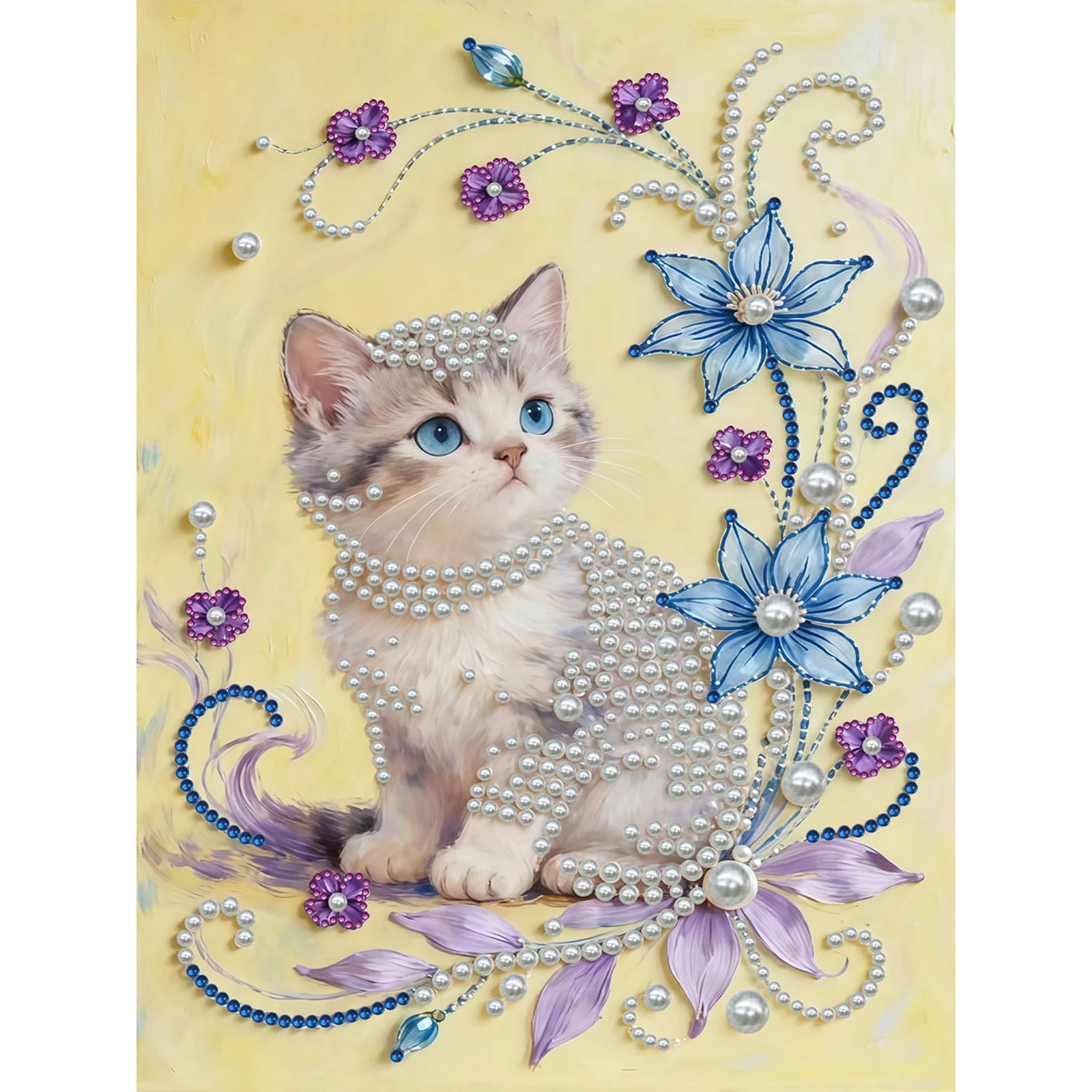 

DIY Pearl Diamond Art Kits with Frame 30x40cm Diamond Painting Gem Art for Adults/Beginners Gift Idea Home Decor