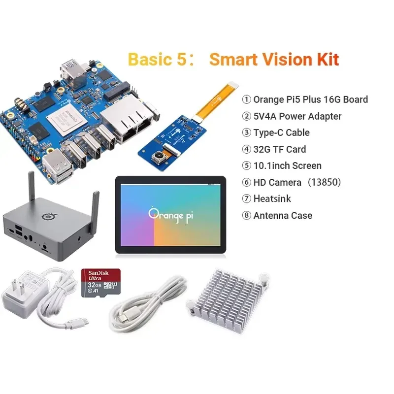 Hot Sale Orange Pi5 Plus Development Board with RK3588 Chip Eight-Core CPU 8K Video Decoding Offers Optional Memory