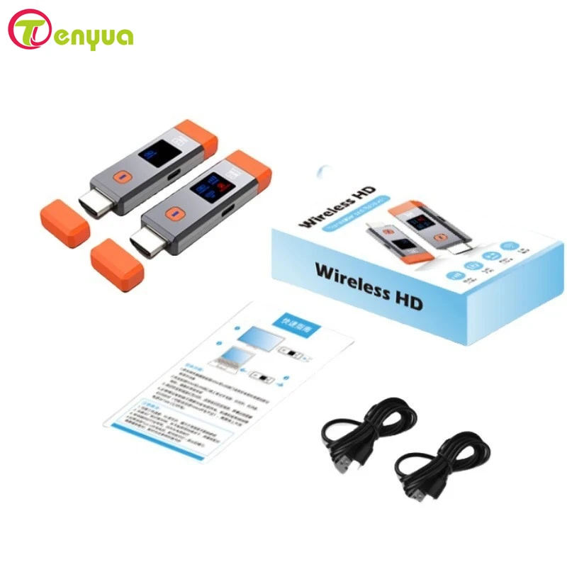 

Беспроводной HD-видеопередатчик и приемник 50M, удлинитель 1080P@60Гц, беспроводной HD Wi-Fi дисплей, адаптер-донгл для подключения ПК к телевизору