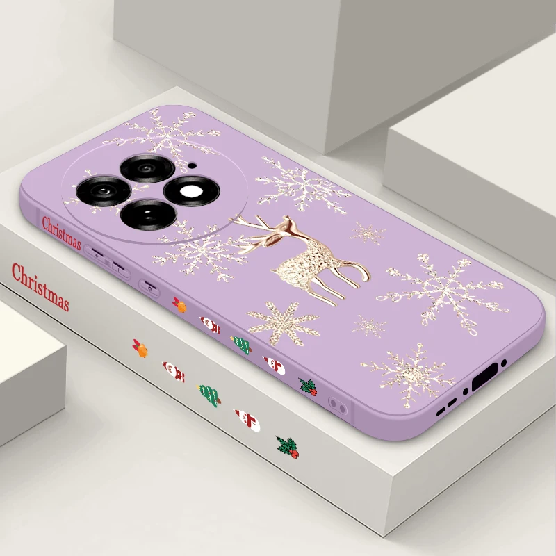 ل Oneplus Nord 5 13R 12R 11R حافظة ذهبية الغزلان ندفة الثلج نمط لينة غطاء سيليكون Funda ل Oneplus Nord 5 13R 12R 11R