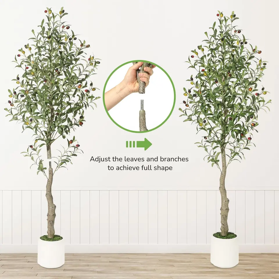 HiMiss Knstlicher Olivenbaum 150/180/210cm, Knstlicher Zimmerbaum mit  Topf, UV-bestndig, Lebensechte Kunstpflanze zur Dekoration fr Zuhause,  Bro und Wohnzimmer - AliExpress