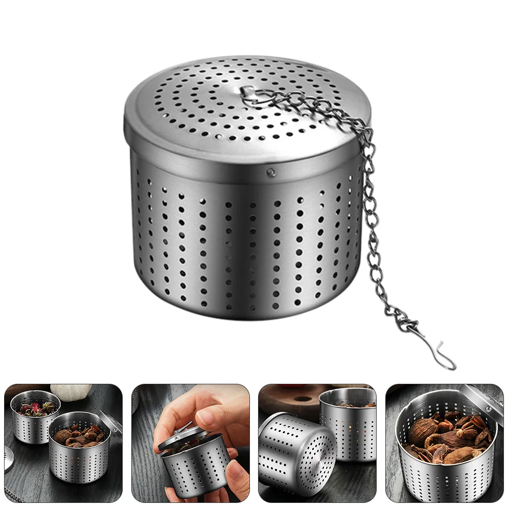 

Stainless Steel Seasoning Ball Convenient Filter Basket Stew Kitchen Tool Silver Multipurpose Storage Useful Spice