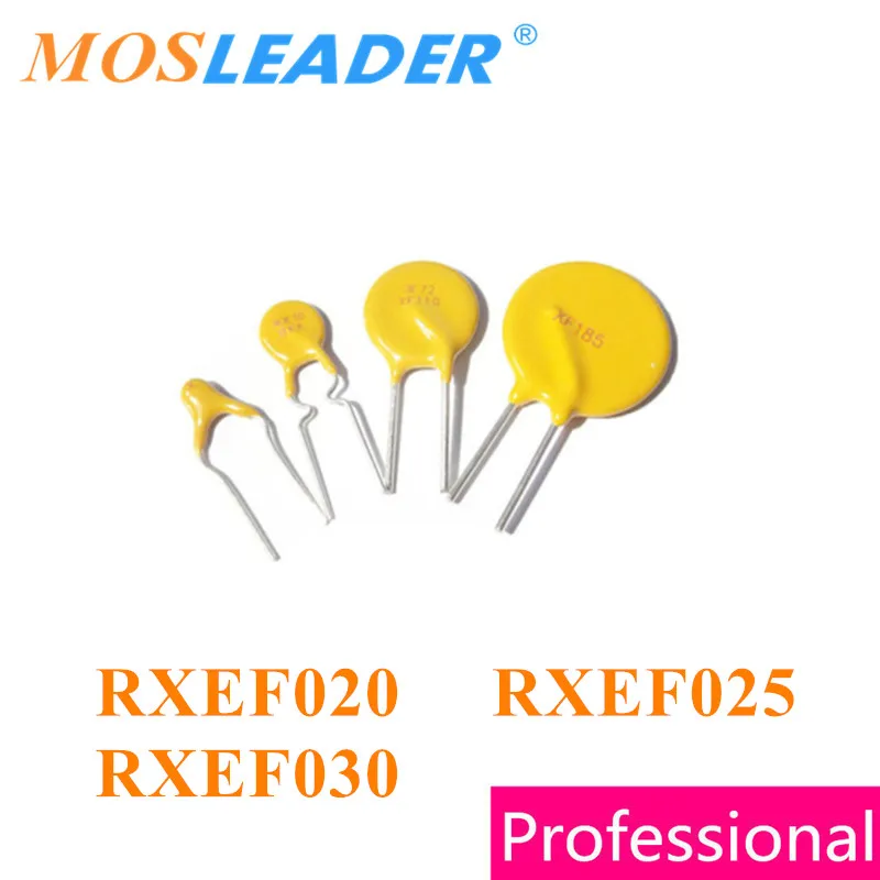 Mosleader 1000pcs DIP RXEF020 RXEF025 RXEF030 PPTC 72V 0.2A 0.25A 0.3A Fuse Made in China High quality