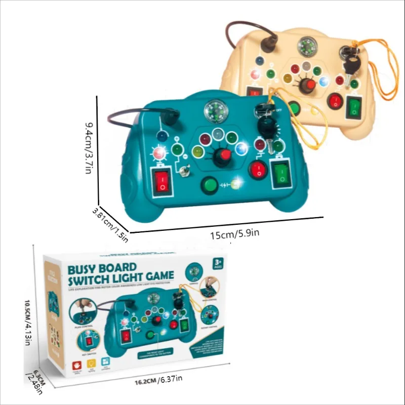 Gniazdo przełącznika dla dzieci Led Light Busy Board Montessori Analog Circuit Board Busy Machine Puzzle Zabawka do wczesnej edukacji