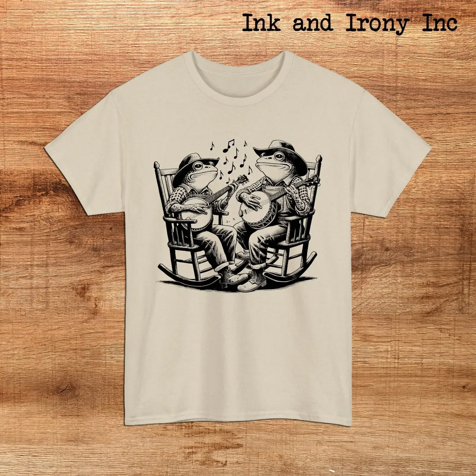 Bluegrass Country Music Vintage Frog T Shirt Heavy Cotton 90s style graphic tee Green Tree vintage Washed Breathable Stretched