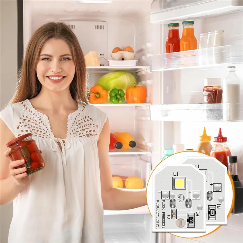

ABCA-For Refrigerator LED Light 12 Pack WR55X11132 WR55X25754 Replacement Light Bulb Assembly AP5646375