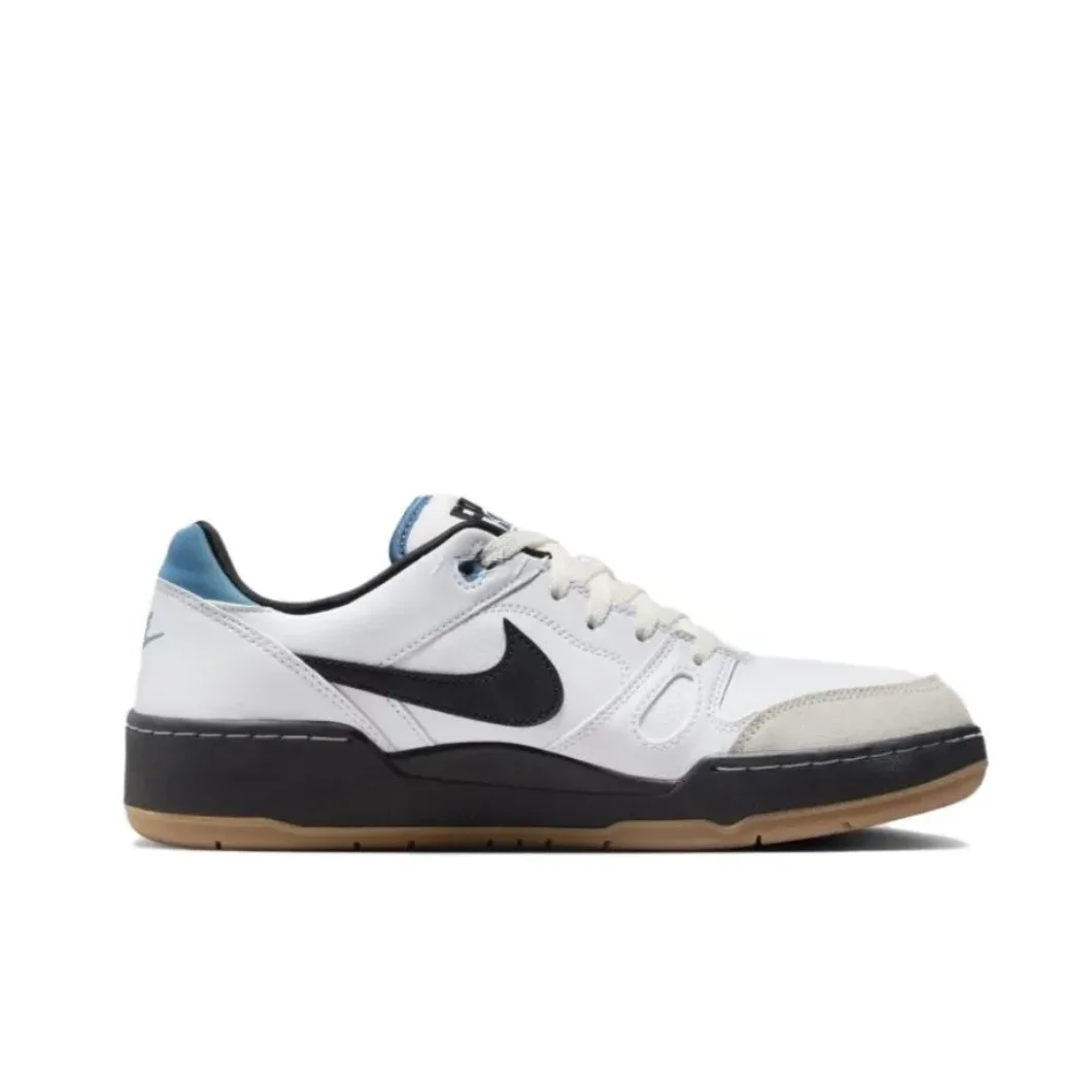 حذاء Nike Full Force Low للرجال والنساء، حذاء رياضي كاجوال مريح وجيد التهوية باللون الأسود والأبيض والأزرق