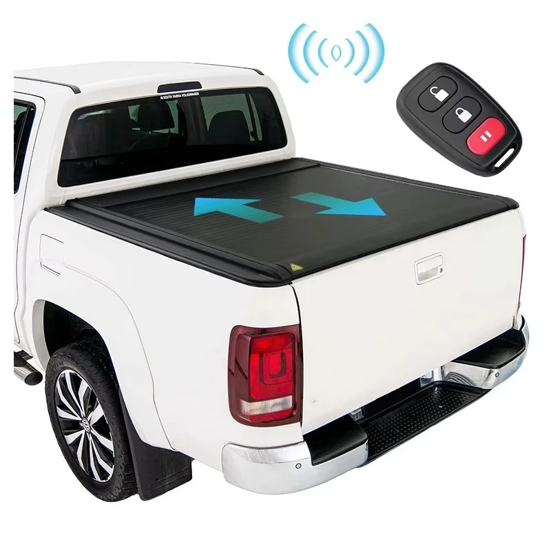 

Pickup Truck Electric Tonneau Cover Hard Folding Aluminum Ute Lid Bed with Roll-up Waterproof and Locking Function