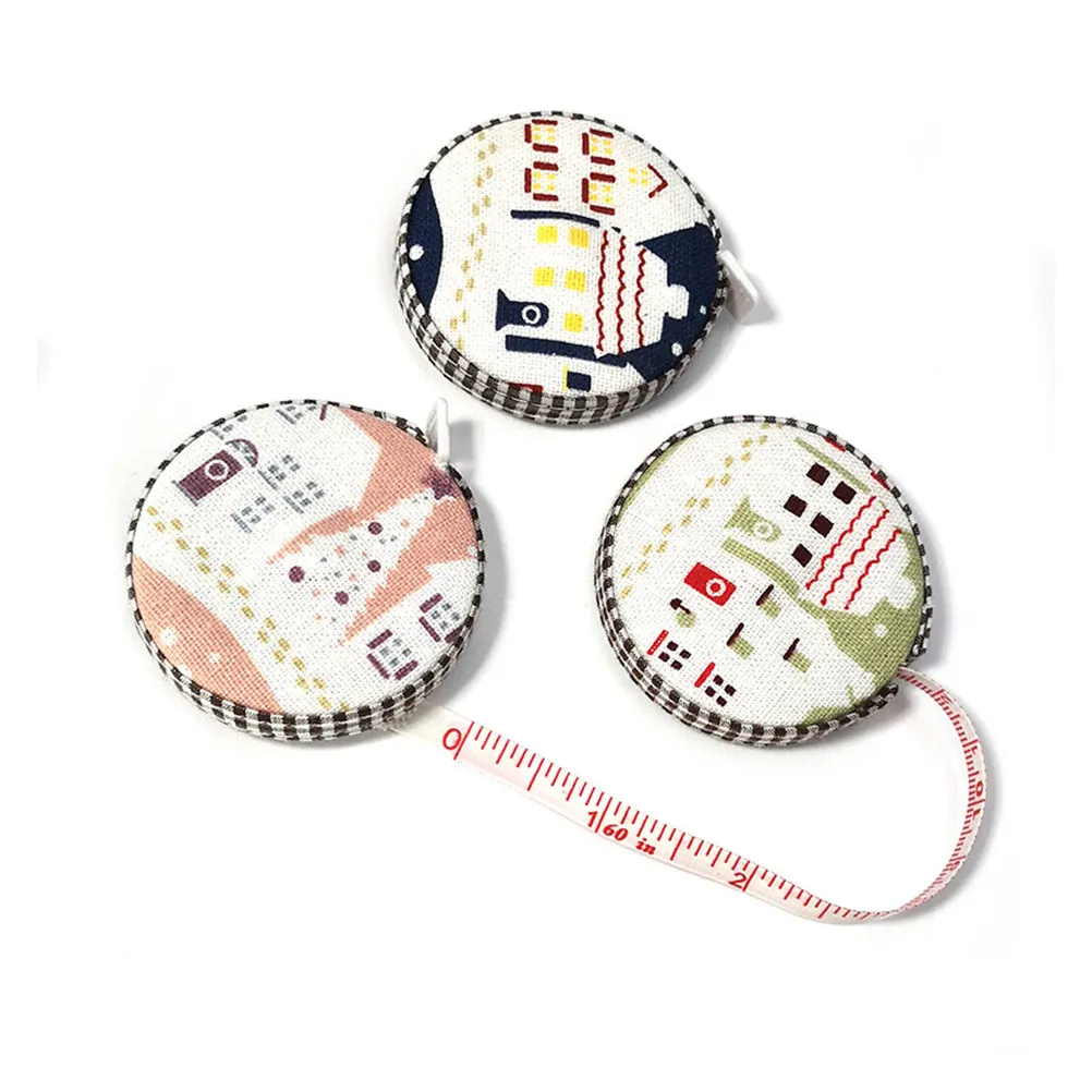 

2Pcs 1.5m Fabric Wrap Tape Measure Measuring Tape Ruler for Home Tailor Use Compact Retractable Handy Tool Smooth Flat Curved