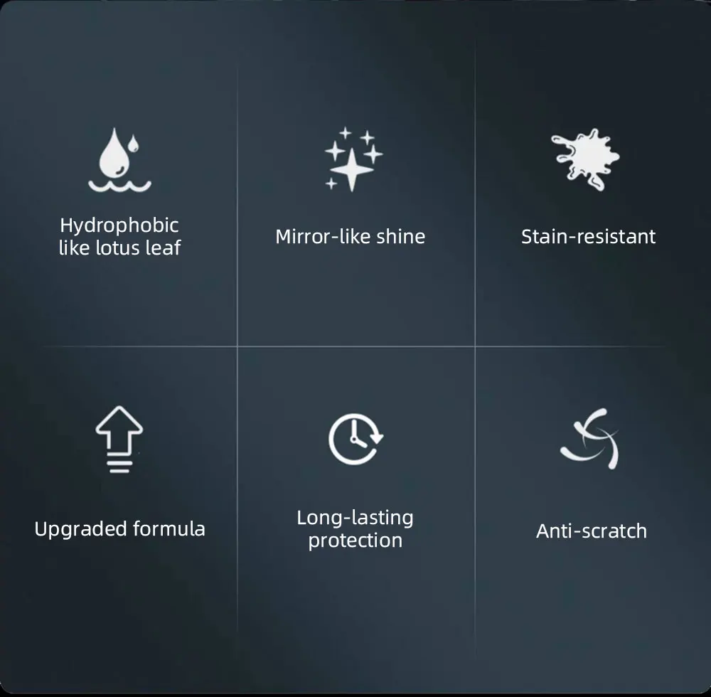 Keramik-Autolackpflege für Auto-Wachs, Polymer-Hydrophobflüssigkeit, Detailing-Zubehör, Nano-Spray-Versiegelung – Detail 2