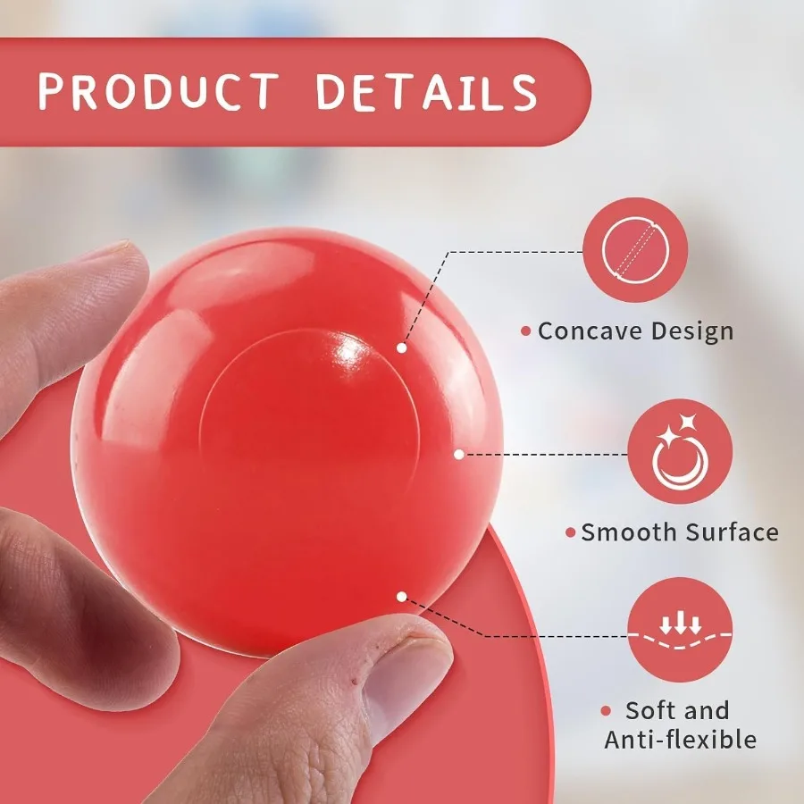 Confezione da 100 palline di plastica a prova di schiacciamento senza BPA per tenda, casetta da gioco, festa giocattolo, macaron, colori oceano, 2,15 pollici