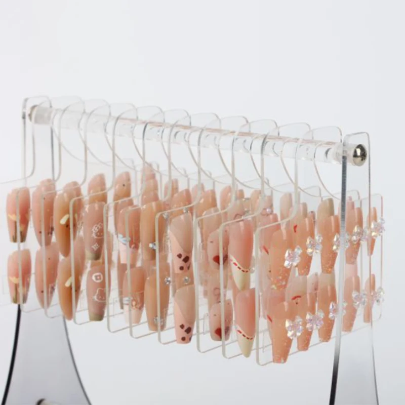 

Sample Exhibition Tools For Stand Manicure Tools Transparent Acrylic Hook Style Nail Art Display Rack Board Gel Color Works