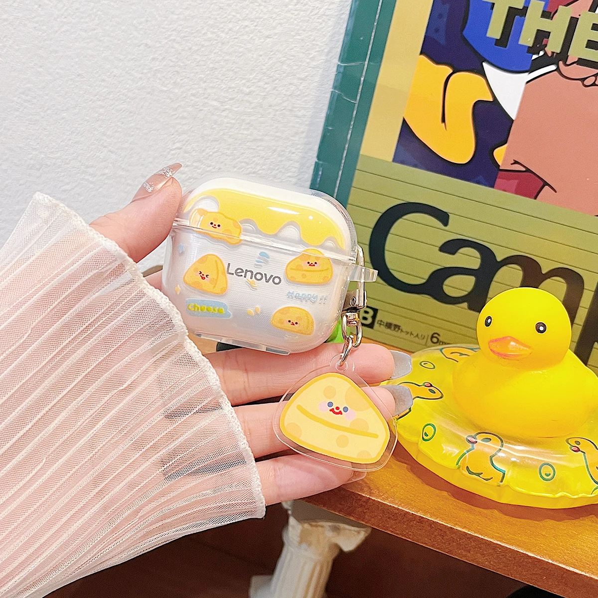 부드러운 보호 이어폰 케이스, Lenovo LP40 TWS 커버, 헤드폰 케이스, Lenovo LP40 충전 박스 커버