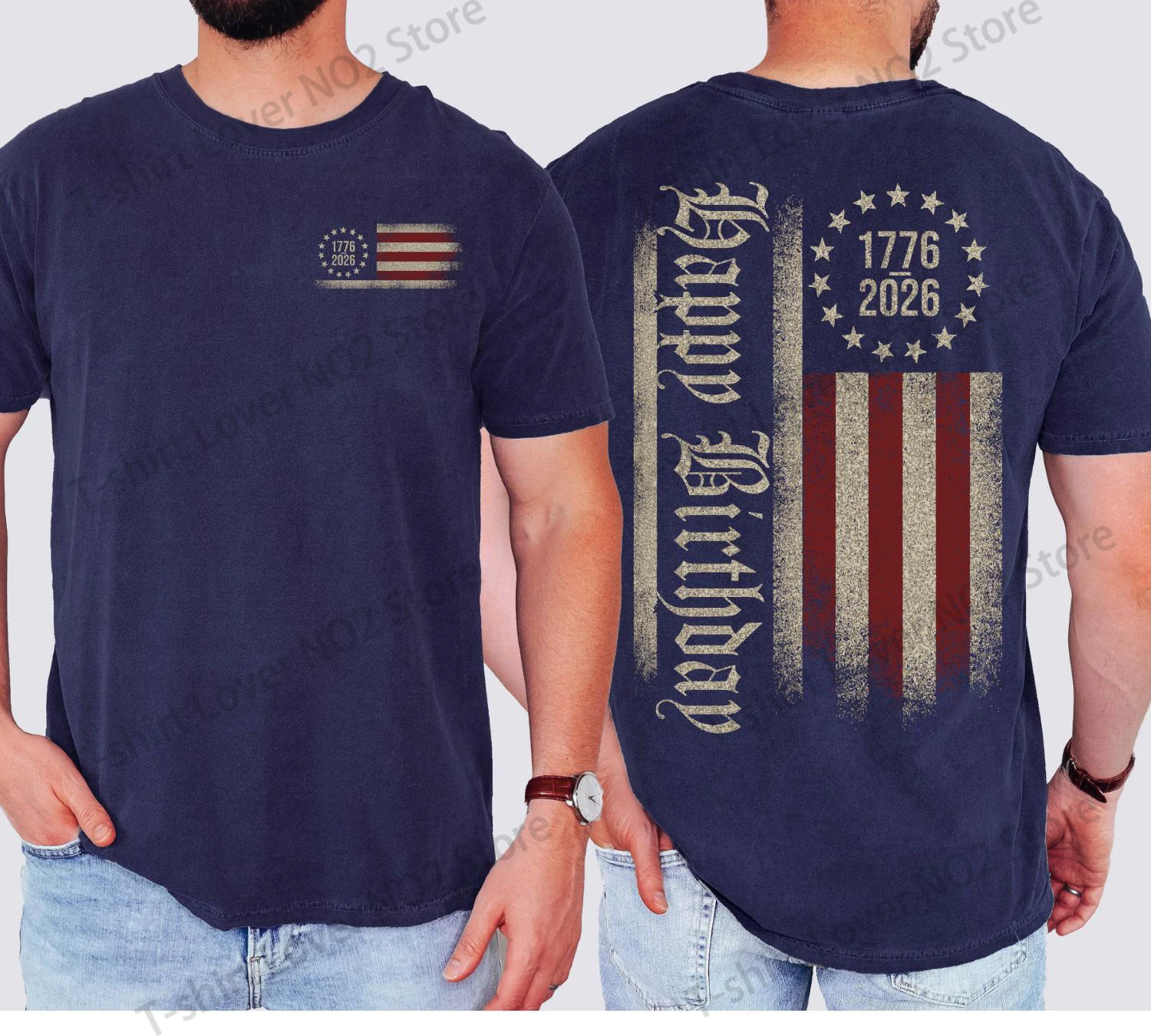 

New USA 250th Anniversary Shirt America 1776-2026 T Shirts Unisex Fashion Short Sleeve T Shirt Summer Casual Loose T-shirt