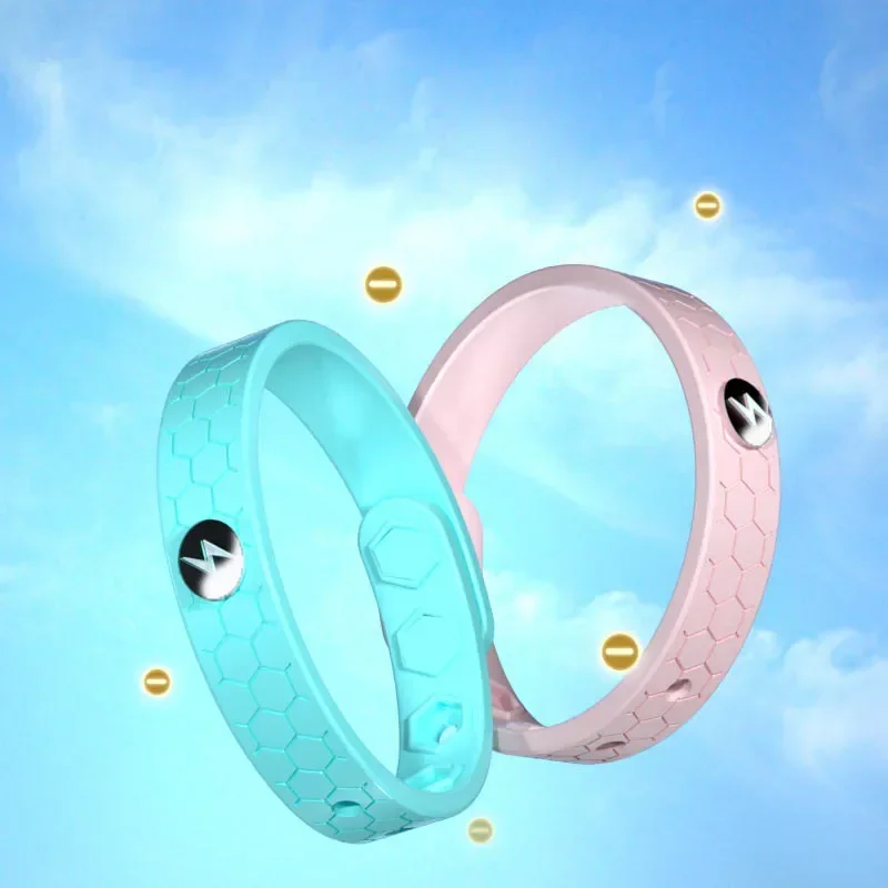 Fashion Bio Silica Gel Adjustable Energy Bracelet Negative Ion Anti-static Anti Fatigue Vehicle Sports Couple Health Wrist Strap