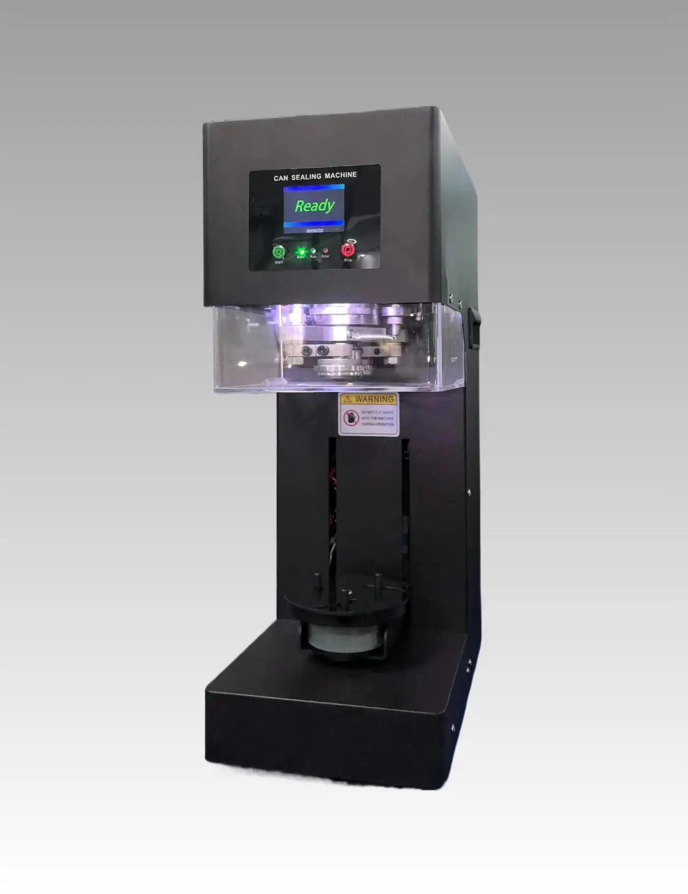 Automatic Lifting And Lowering New Technique 5S Intelligent Can Sealing Machine Non Rotary Plastic PET Tin Jar Beer Cans Seamer