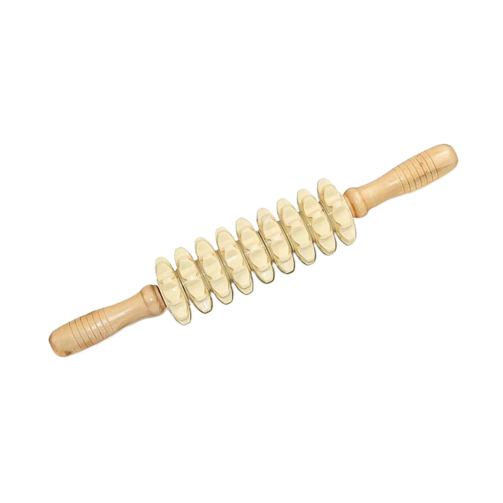 Wooden Massage Roller Multifunctional Professional Wood Handheld Massage Roller Manual Massage Tool for Thigh Arms Muscle Waist