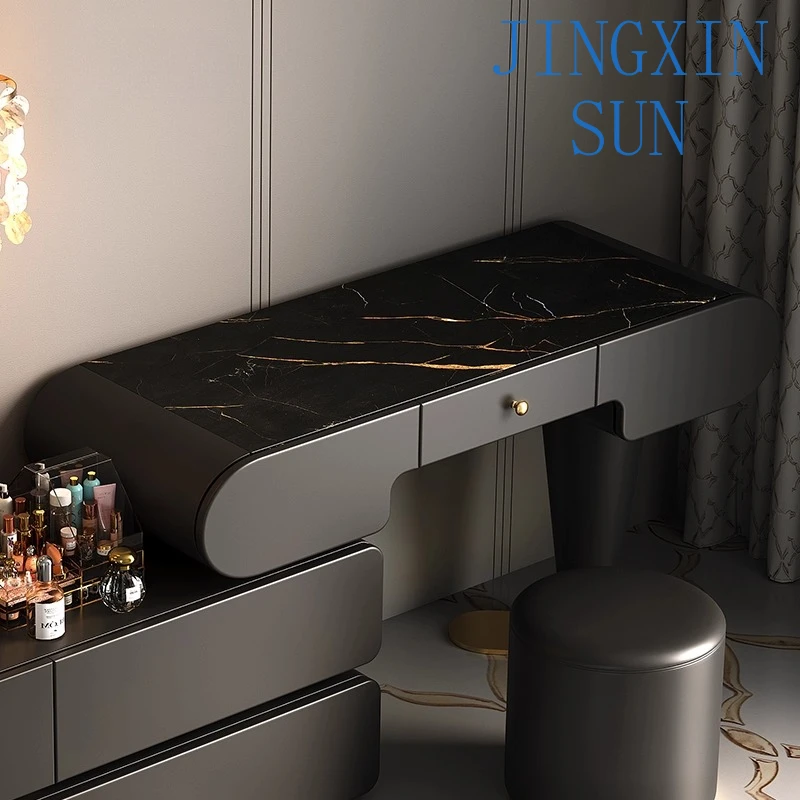 Rock Slab Luxury Modern Storage Cabinet Makeup Table Makeup Vanitie Chest Vanity Dressing Table Toiletries Desk Dressers Dresser
