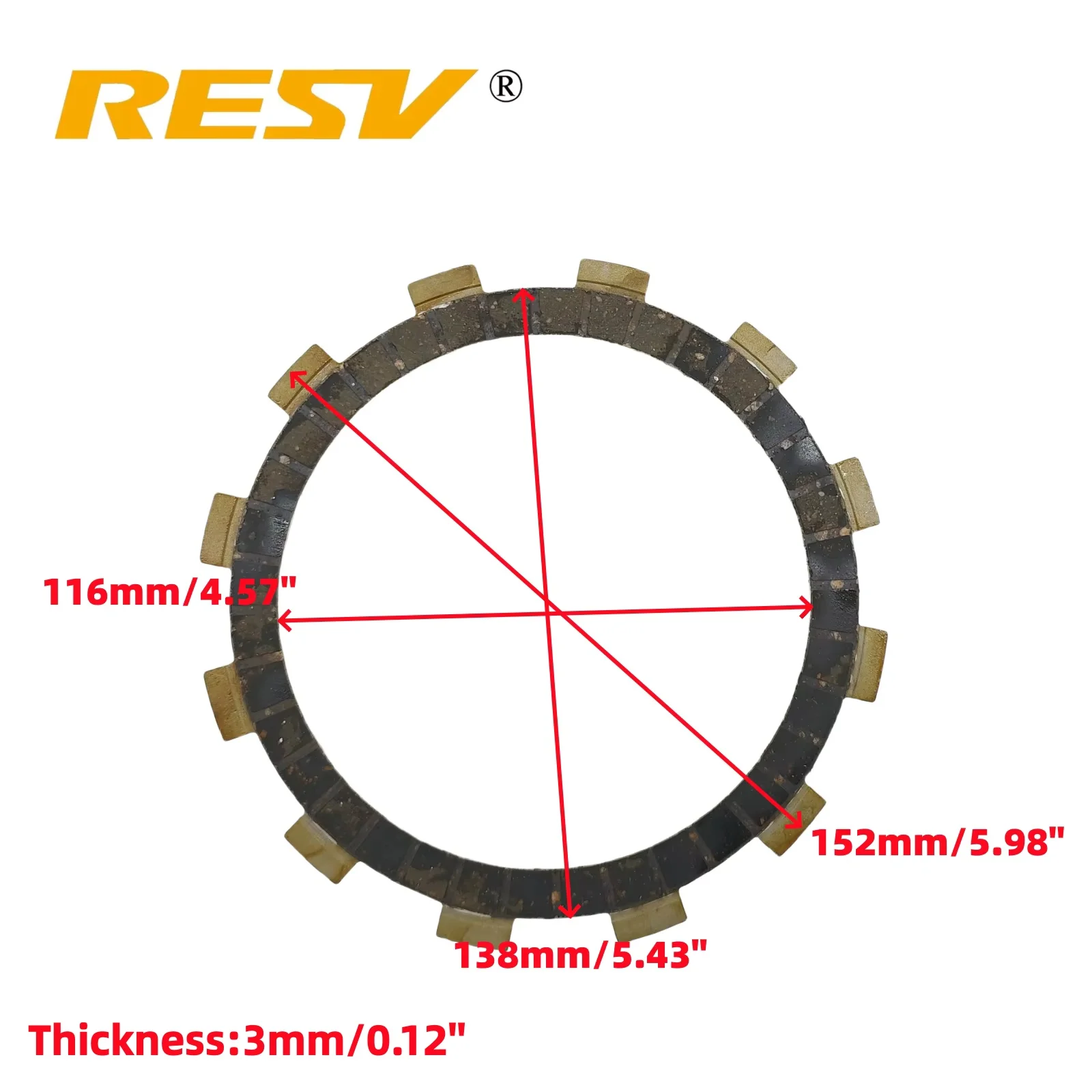 RESV for Suzuki GSX600 GSX 600 GSX750F GSX 750F Katana GSX750W GSF650 GSF 650 GSF650S Bandit 650S Clutch Friction Plate Set