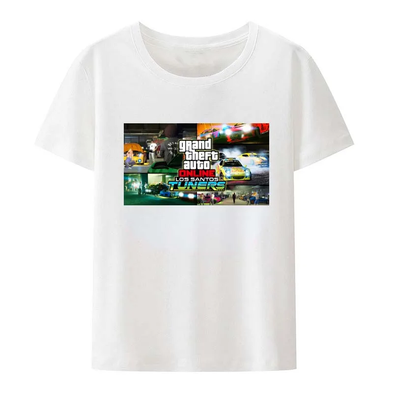 Grote Diefstal Auto Vice City T-Shirt Grand Diefstal Auto 5 Videogame 4 Trilogie V Online 6 Tshirt Voor Man San Andreas Liberty City