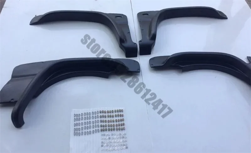 Matte Black Wheel Eyebrow Round Arc Fender Mud Flaps Mudguards Splash Guards styling 1997-2018 for Suzuki Jimny JB23 JB33 JB43