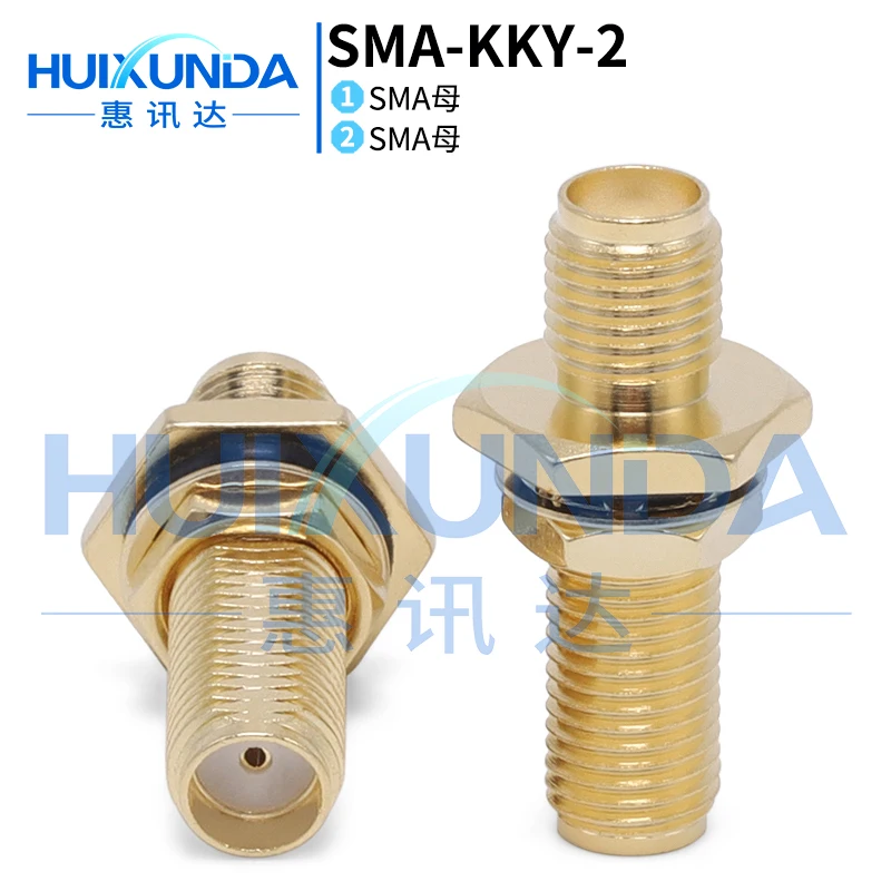 SMA-KKY-2 SMA female to master belt nut fixing panel through wall KYK double female head through connector