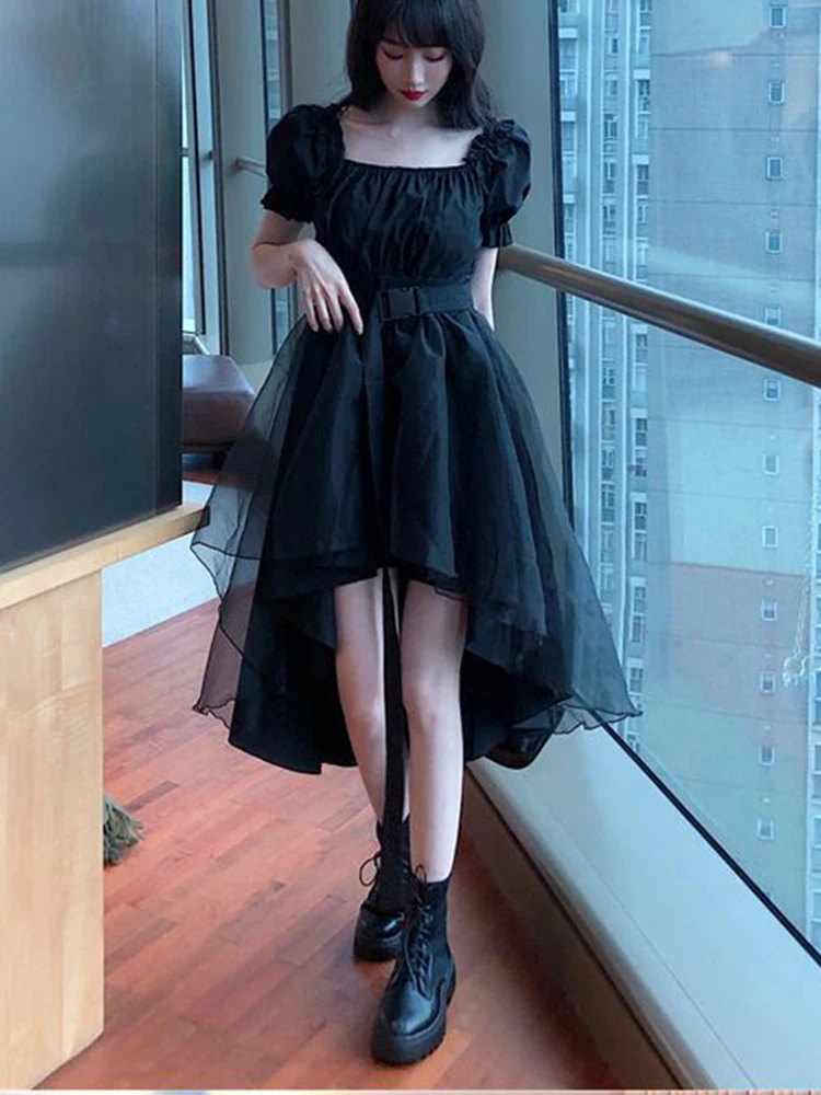 black alt dress Zip-up Belted Tartan Black Alt Mod Mini Dress Studded by Banned Apparel –  Banned Alternative main image 0