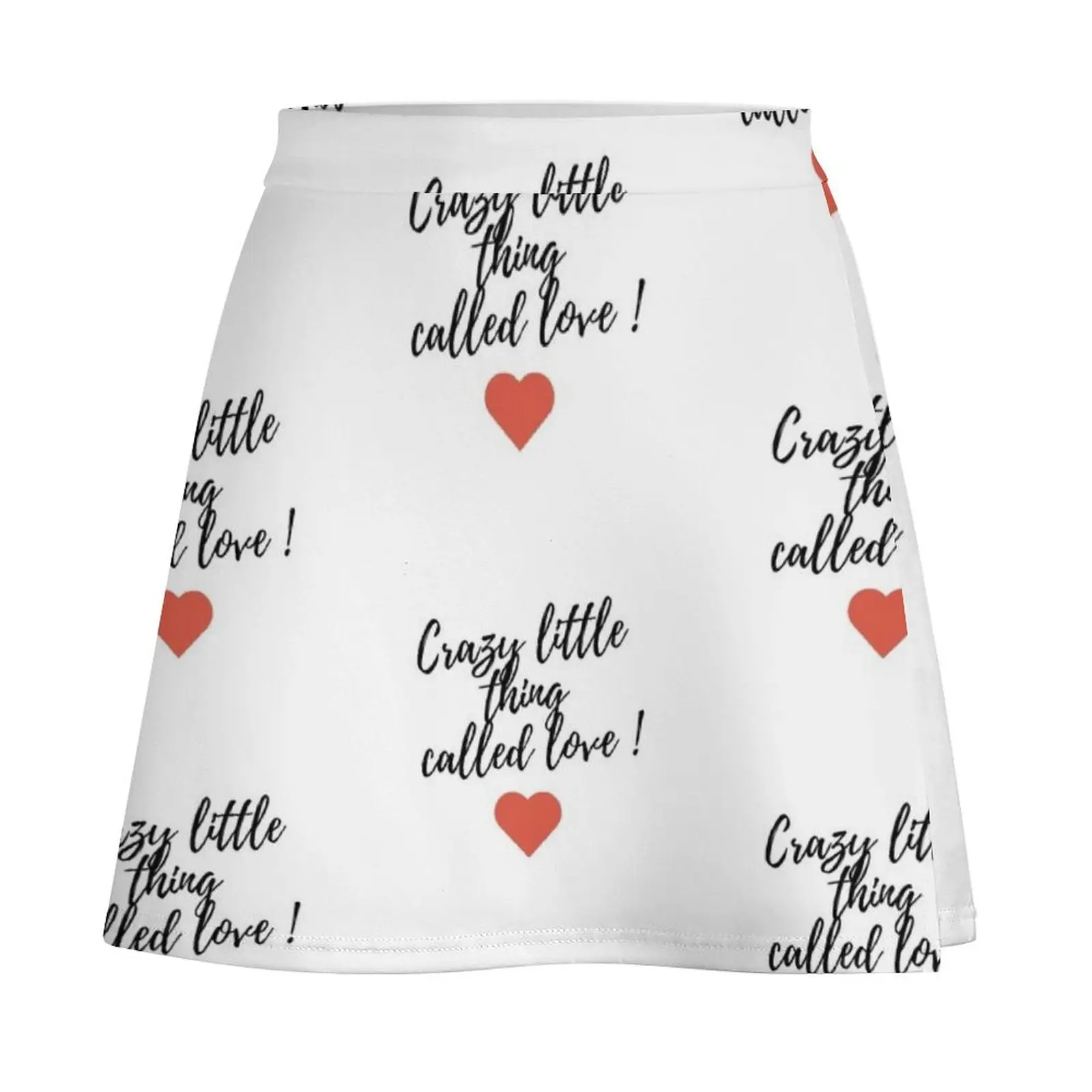 Crazy little thing called love :) Mini Skirt night club women Short women′s skirts women's skirt 2025 trend Mini Skirt