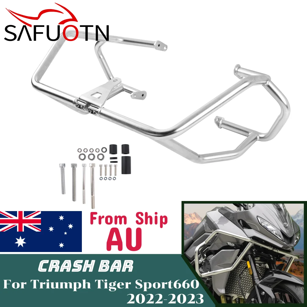 for Triumph Tiger Sport 660 2022 2023 Engine Guard Highway Crash Bar Motorcycle Frame Protection Upper Stainless Steel Bumper