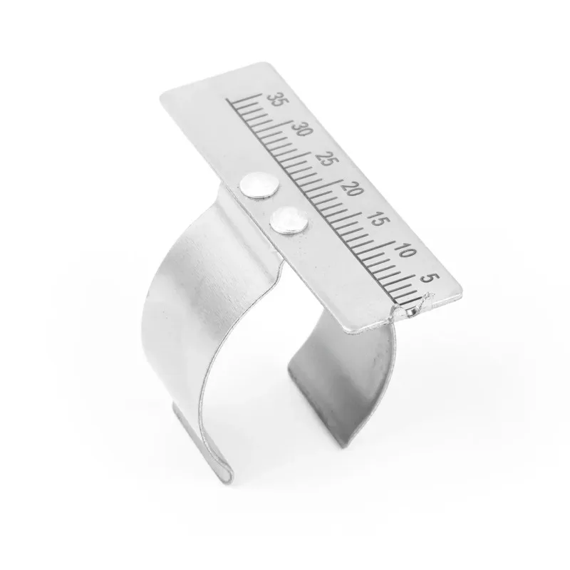 

30 шт., стоматологическая линейка для пальцев из нержавеющей стали, оборудование для стоматолога, эндодонтическая измерительная шкала, измерительный инструмент, инструмент для ухода за полостью рта