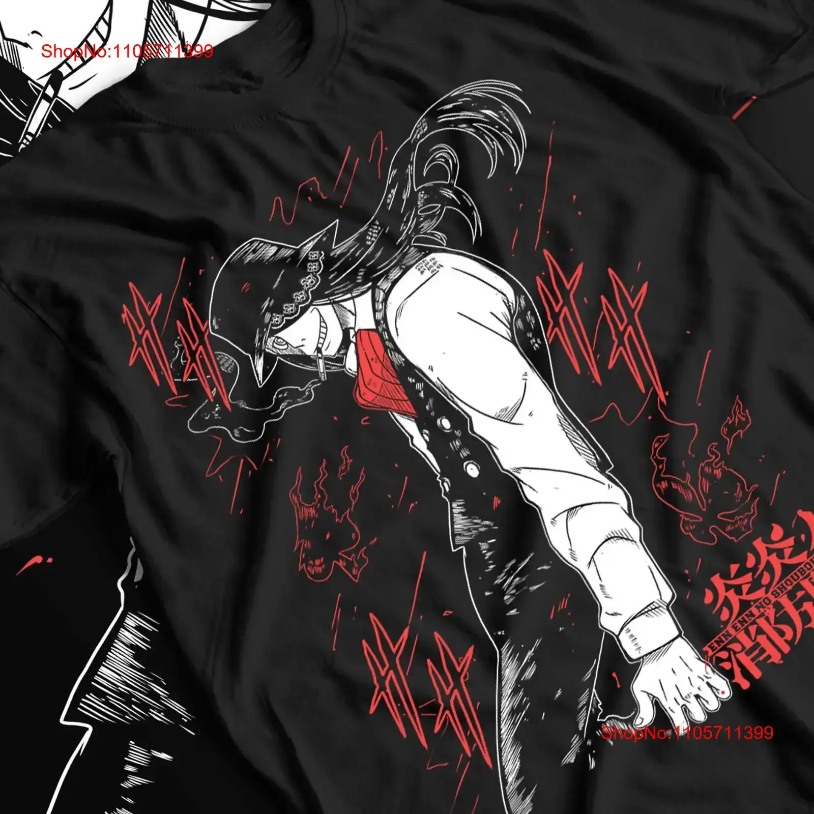 Fire Force Shinra Kusakabe T Shirt Skitaru Shonen Tamaki Fighters long or short sleeves vintage Washed designer clothes