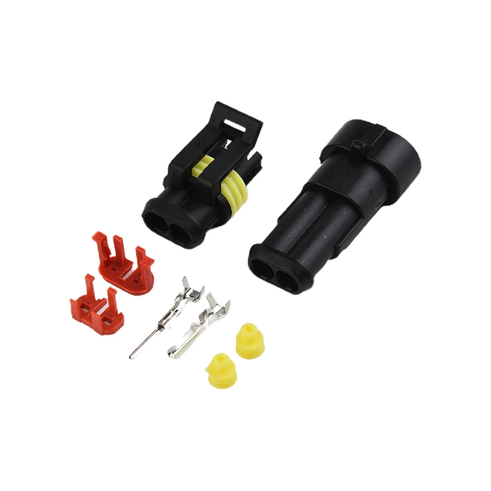 Accessories Connector Male Female Terminals 10pcs 2-Pin Way Auto Waterproof Electrical Socket Useful Practical