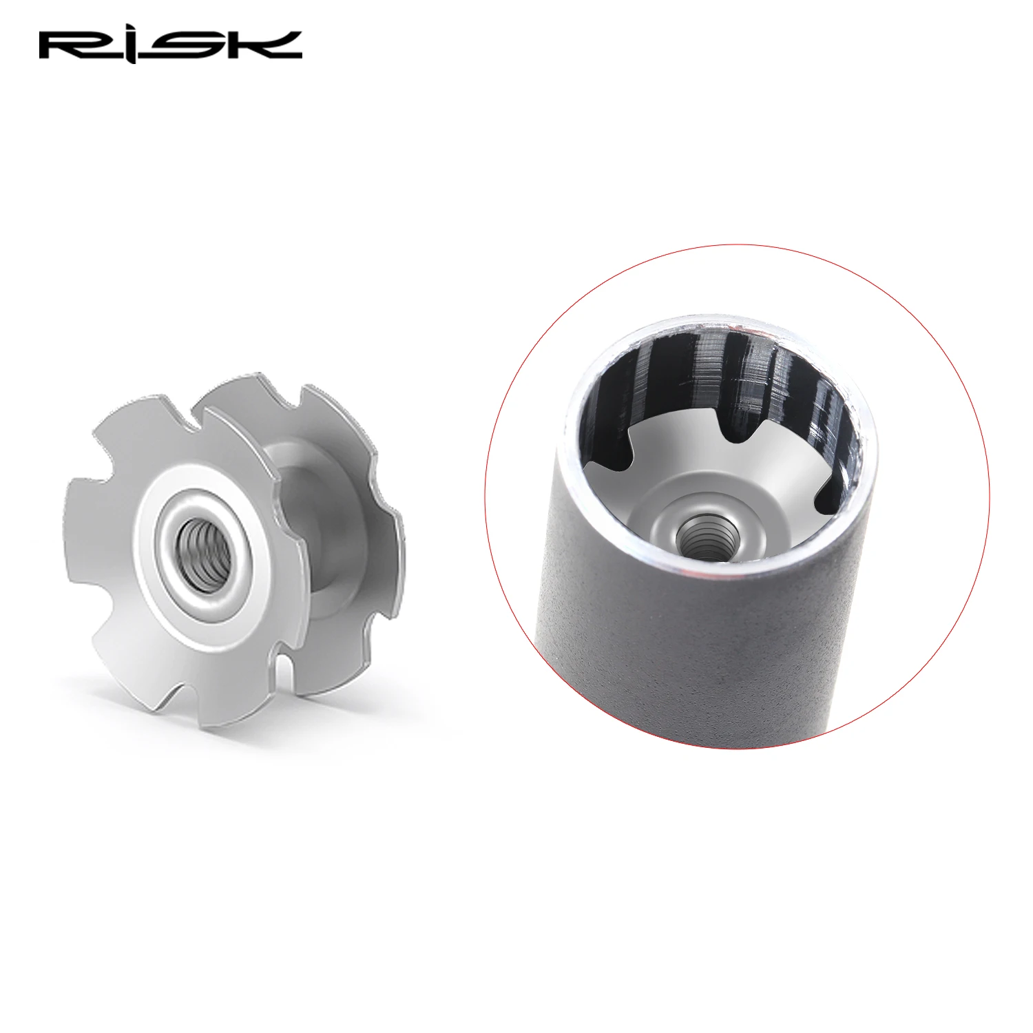 RISK Bike Bicycle Fork Steel Star Nut Removal and Installation Driver Tool Repair Installer 1-1/8”28.6mm Pressfit Fork Steerer