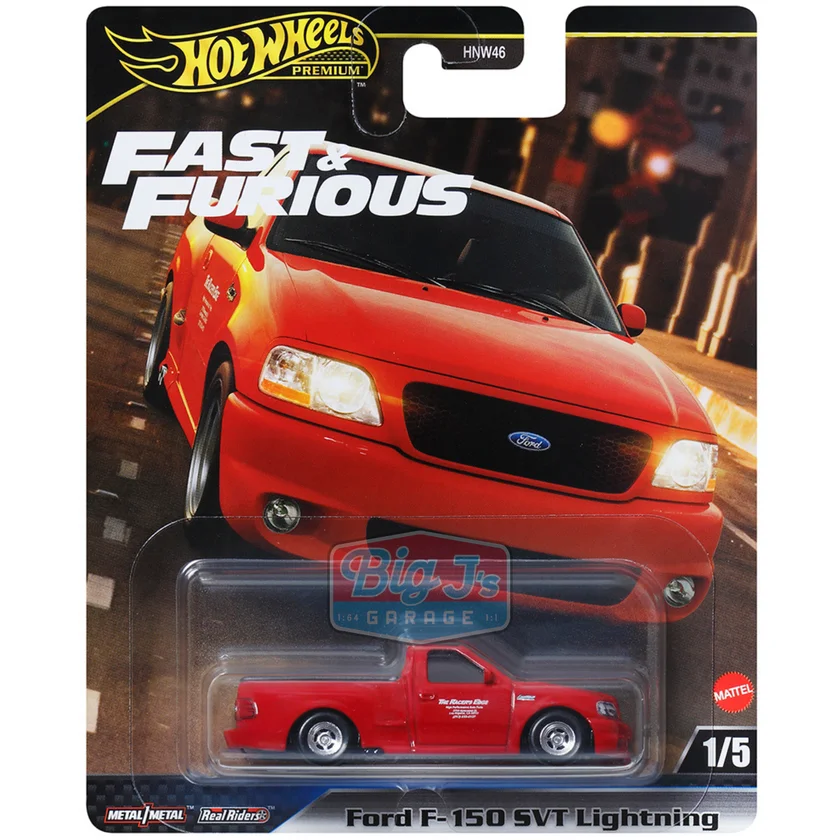 Original 2024 Hot Wheels Premium Fast & Furious H Case Set of 5 Cars Hnw46 Ford F-150 Nissan Chevy Caprice Action Comics Car Toy