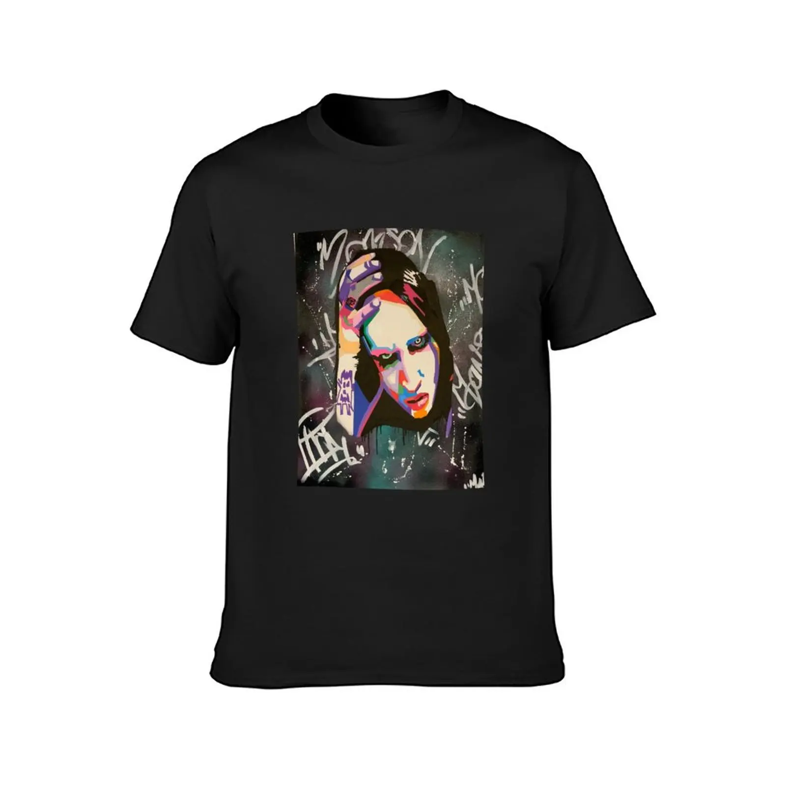 Marylin Manson T-Shirt cute clothes quick-drying funnys Men's clothing