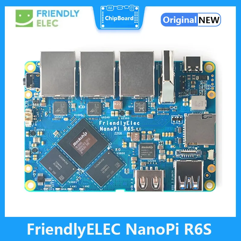 NanoPi R6S RK3588S 8GB DDR4 32GB eMMc 2.5G eth ubuntu debian FriendlyWrt