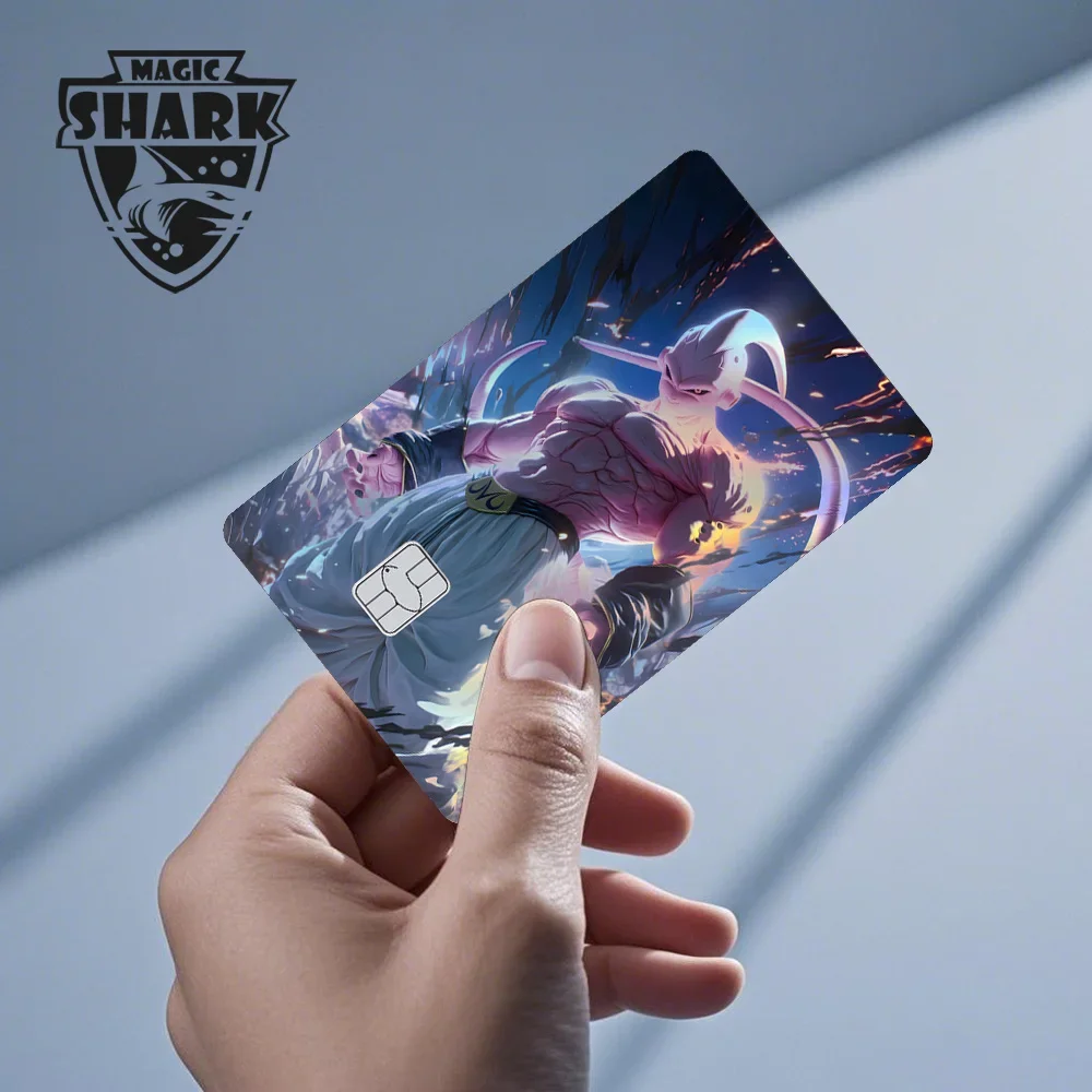 Magic Shark Anime Goku Vegeta Trunks Laser Holographic Shinny Skin Cover Aufkleberfolie für Debit-Kreditkarte – Detail 9