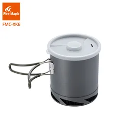 Fire Maple FMC-XK6 Heat Exchanger Pot 1L Foldable Cooking Pots with Mesh Bag Outdoor Camping Cookware