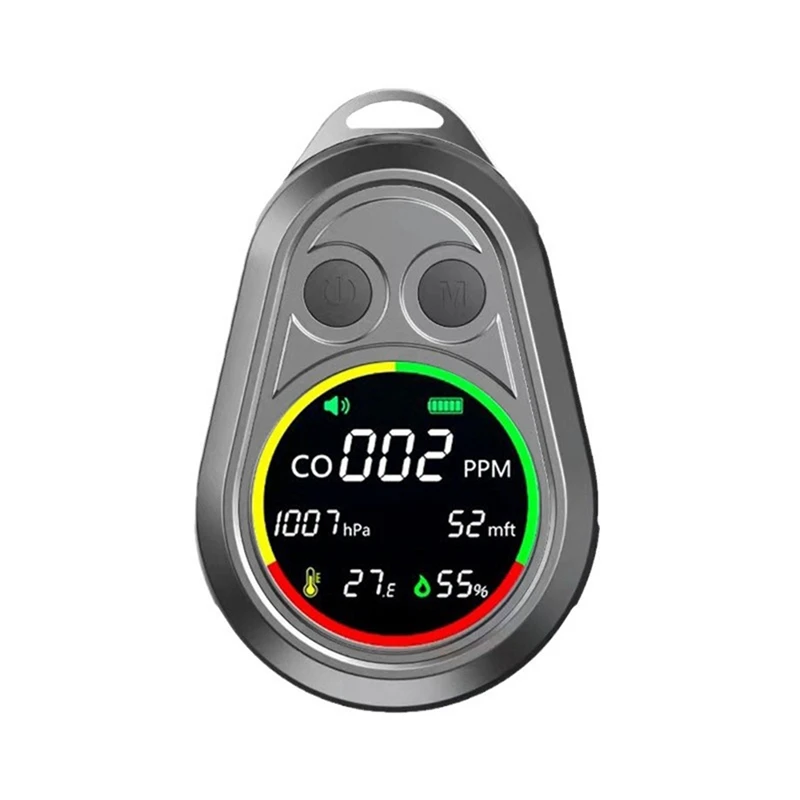 Detector electroquímico portátil de monóxido de carbono, Monitor de CO, alarma de detección de CO para acampar al aire libre