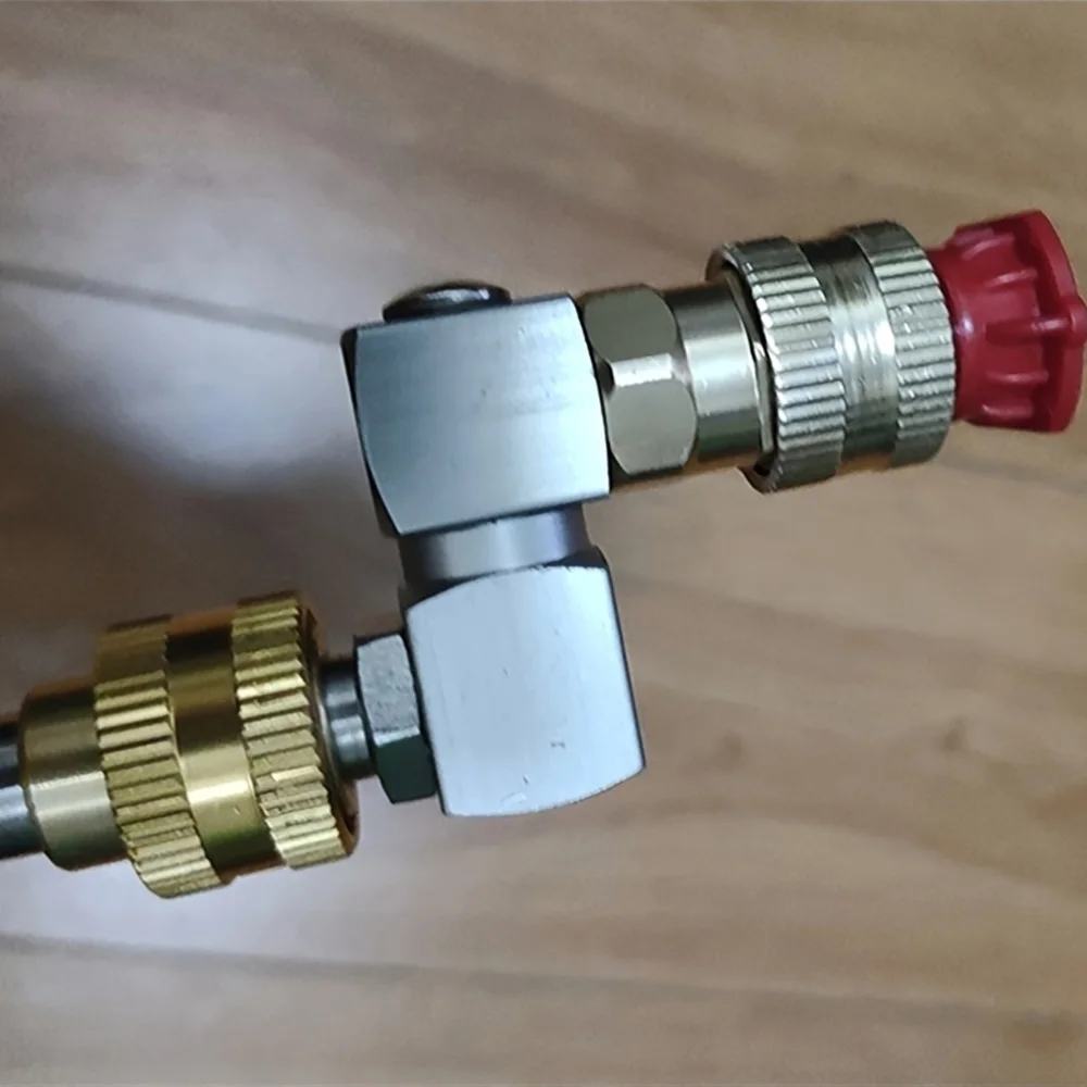 360 ° فوهة مسدس غسالة الضغط الدوارة، محول توصيل سريع 1/4 بوصة لتنظيف السيارة - مانع للتسرب، موفر للمياه #6