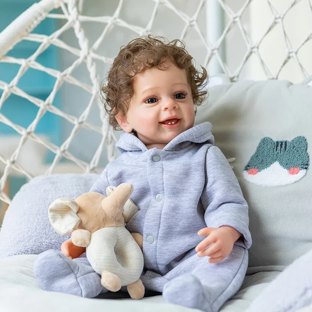 Yannik Reborn Baby Boy Dolls Silicone Full Body Real Touch 3D Skin Venis Gifts for Children Bath Toy Waterproof 55cm