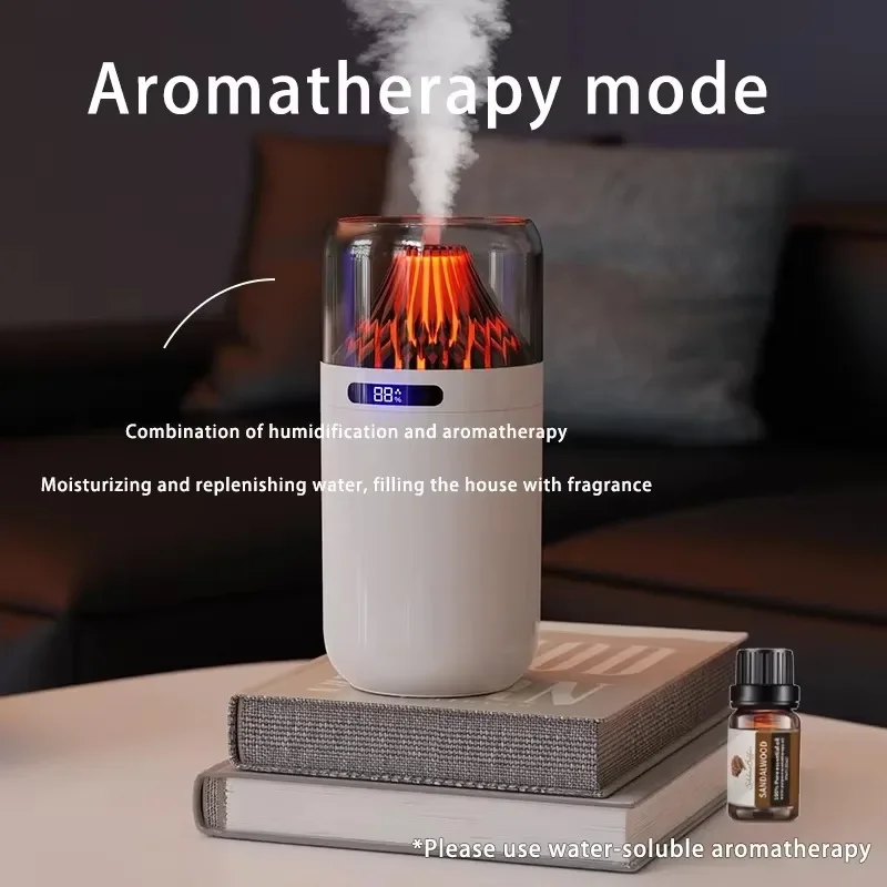 Humidifier Powered Battery Cool Water Replenishing Home Mini Volcano Humidifier for Baby Room Humidifier