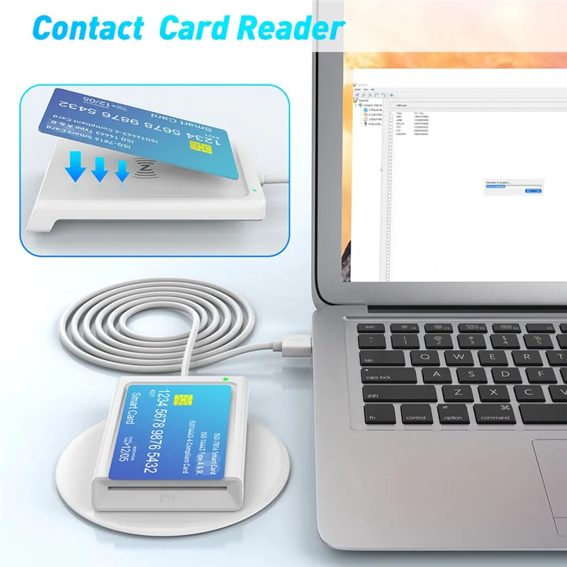 24-Hour Delivery Contact + NFC 2-In-1 Smart Card Reader PC-Linked Dual-Interface Smart Card Reader/Writer Contact PCSC Smart Car - Image 2